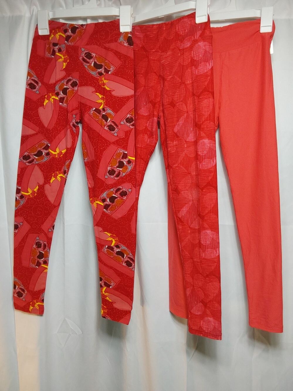 LuLaRoe Tween Multicolor High-Waist Ankle Leggings 3 Pack #K2